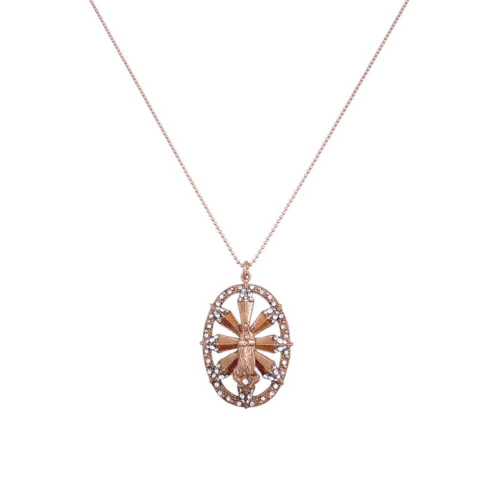VIRGINS SAINTS & ANGELS VSA Twilight Virgin Charm in Rose Gold